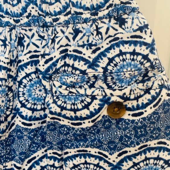 Caribbean Joe Blue Patterned Shorts - Picture 6 of 7